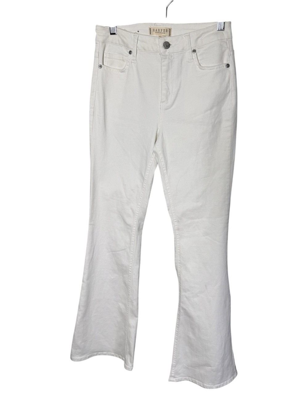 Harper Heritage White High Rise Flare Jeans Size 27 Denim Pants
